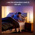 Pikkukuva 5 / 11: Philips Hue Valkoinen ja värillinen tunnelma Hue Gradient Signe Pöytävalaisin - Älykäs pöytälamppu - Valkoinen - LED - Ei-vaihdettava hehkulamppu (lam