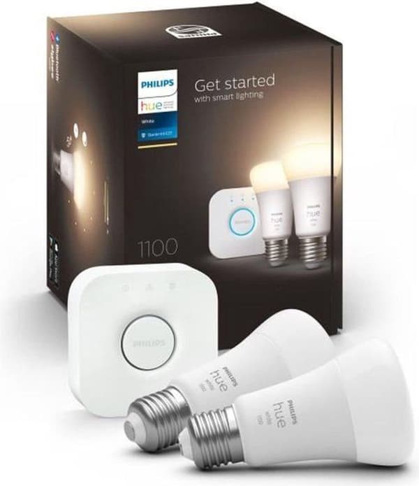 Philips Hue - E27 Startkit - Varmvit - Bluetooth [Energiklass F] (929002469201)
