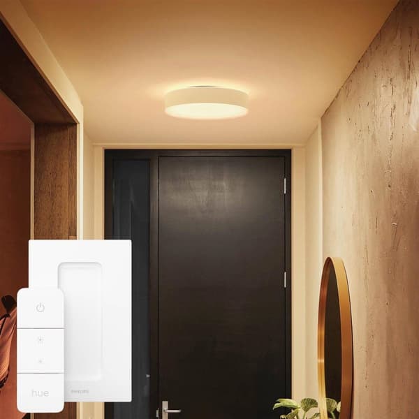 Philips Hue White Ambiance Enrave loftslampe M hvid 2400lm inkl. lysdæmperkontakt (4115931P6)