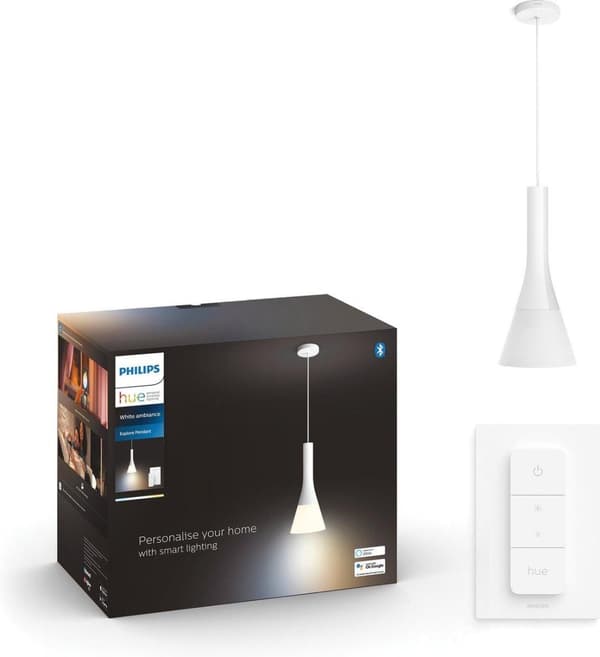 Philips Hue White Ambiance Explore-riippuvalaisin sisältää himmentimen valkoisen (4300131P7)