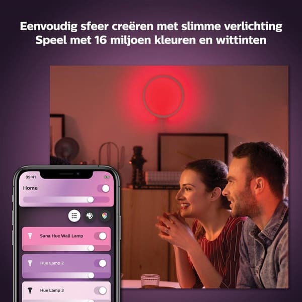 Philips Hue White & Color Ambiance Sana vägglampa vit 1500lm (34340500)