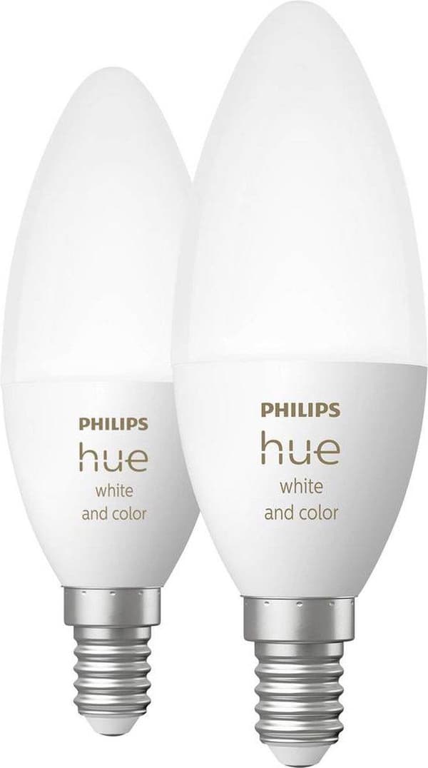 Philips Hue White & Color Ambiance Twin Pack E14 2x470lm [Energiklass G] (8719514356726)