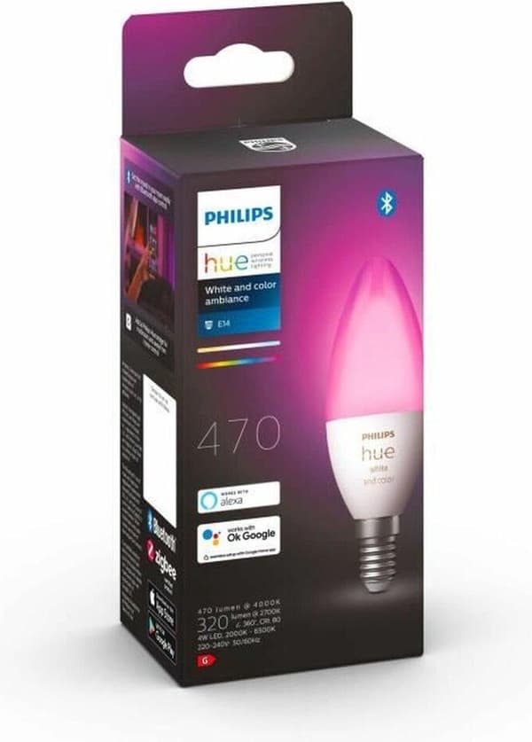 Philips Hue White & Color Ambiance Single Paint E14 470lm [Energiklass G] (8719514356627)