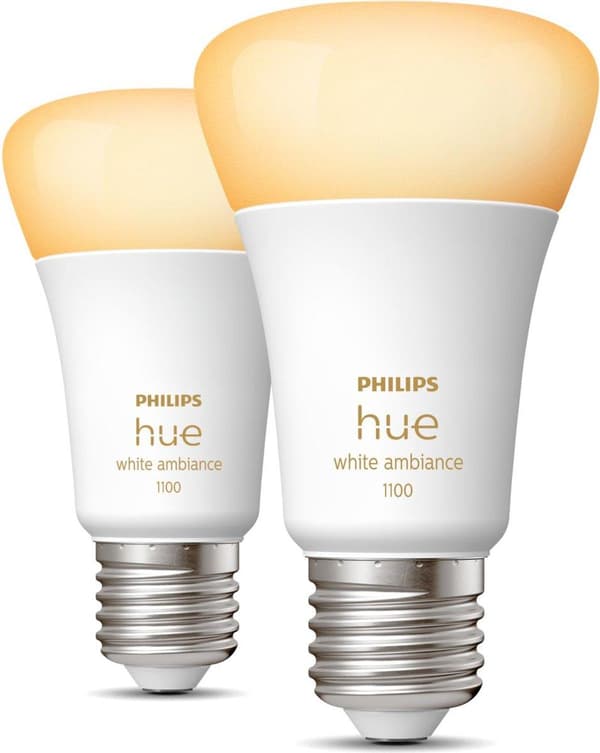 Philips Hue White Ambiance E27 Twin Pack 2x800lm 75W [energialuokka F] (8719514291263)