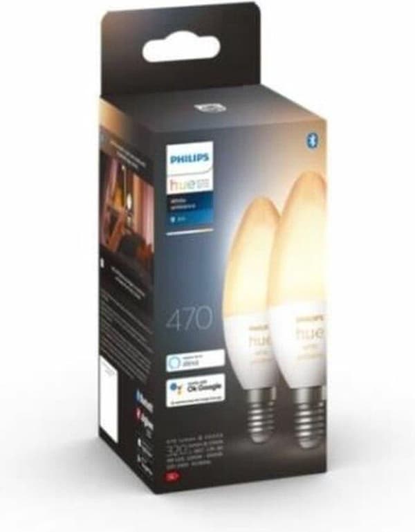 Philips Hue White Amb. Twin Pack E14 2x470lm [Energiklasse G] (8719514356740)