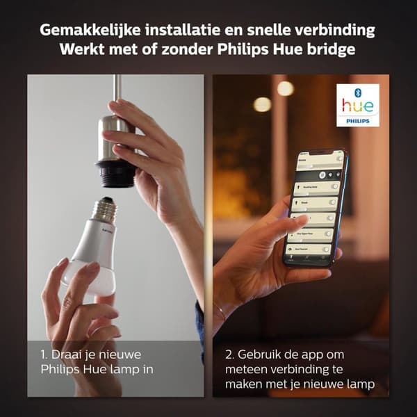 Philips Hue White E14 Twin Pack 2x470lm [energialuokka F] (8719514320635)