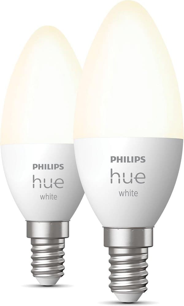 Philips Hue White E14 Twin Pack 2x470lm [energialuokka F] (8719514320635)