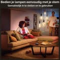Miniatyrbillede 9 af 11: Philips Hue White Ambiance E27 Single Pack Globe G93 Filament 300lm [Energiklasse G] (8719514301498)