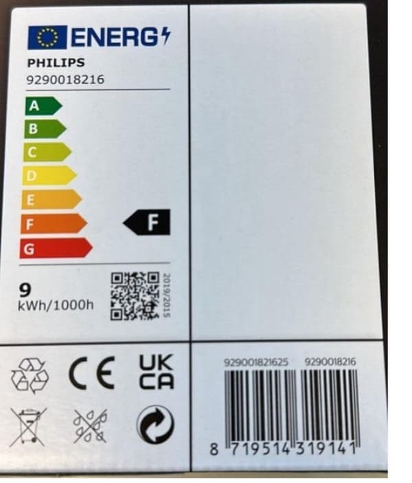 Philips Hue White E27 Pakke med 4 4x800lm 60W [Energiklasse F] (8719514319158)