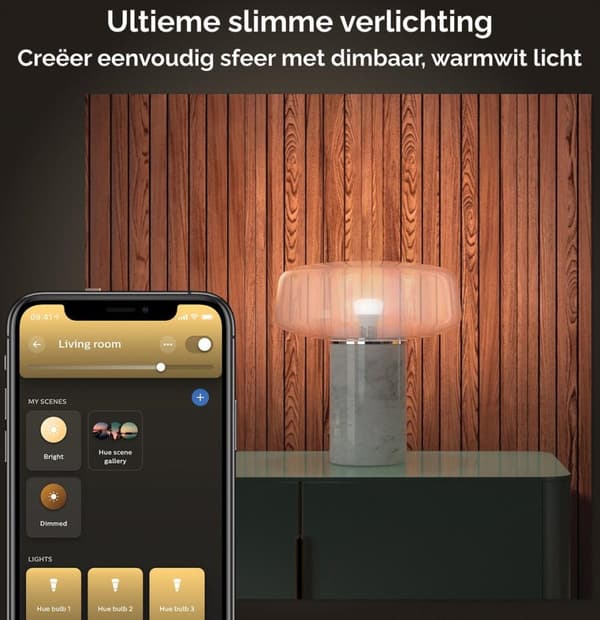 Philips Hue White E27 Single Pack 1050lm 75W [Energiklasse G] (8719514288249)