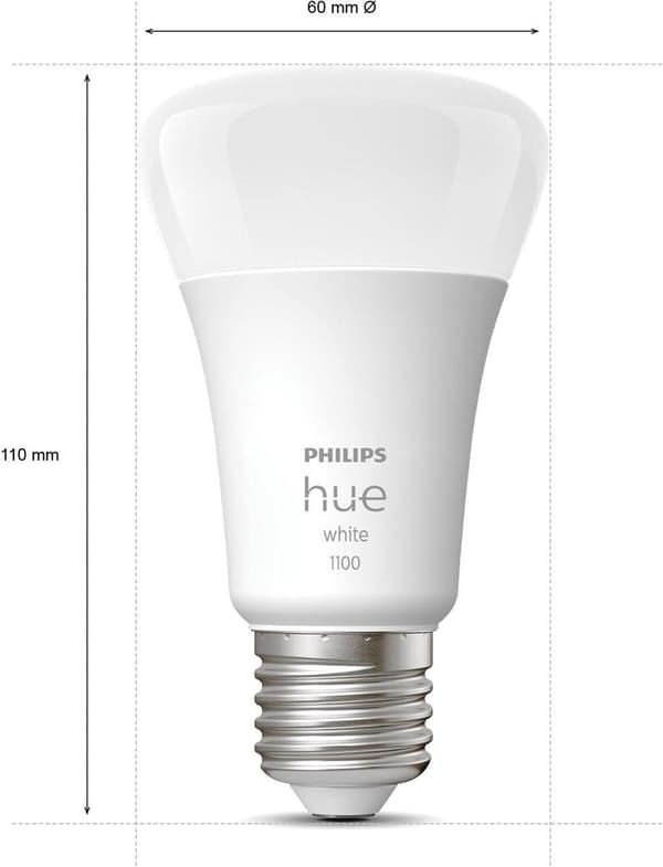Philips Hue White E27 Single Pack 1050lm 75W [Energiklasse G] (8719514288249)