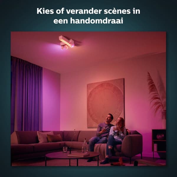Philips Hue - Uusi himmennyskytkin - Himmenninkytkin - Valon ohjaus ja himmennys kaukosäätimellä - Magneettinen seinäkiinnitys (929002398602)