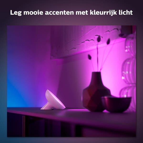 Philips Hue White & Col. Amb. Bloom bordslampa vit 500lm Bluetooth (77098300)