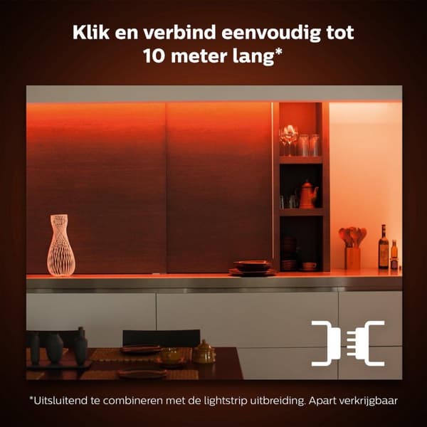 Philips Hue White & Color Ambiance Lightstrip Plus 1m förlängning 950lm (70344800)