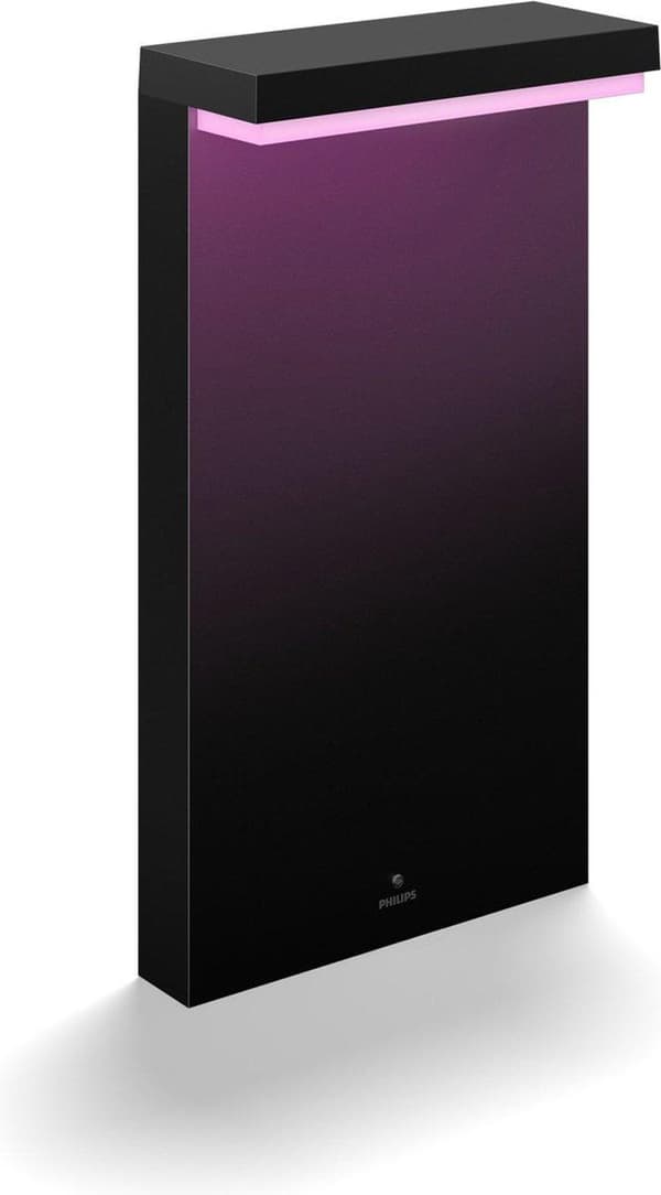 Philips Hue White and Color ambiance Nyro udendørs sokkellys - Smart sokkel-/stolpebelysning - Sort - LED - Ikke-udskiftelige pære(r) - Variabel - 200