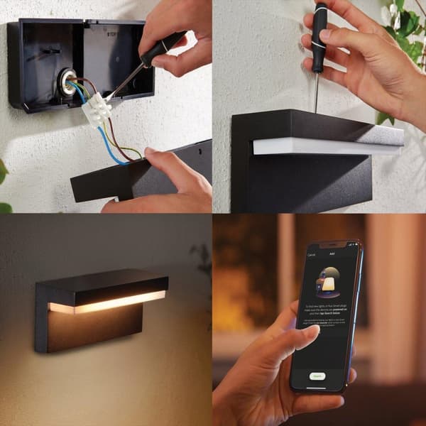 Philips Hue Nyro væglampe 1000lm, sort, WACA (1745630P7)