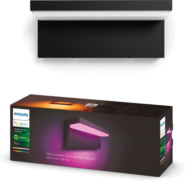 Philips Hue Nyro væglampe 1000lm, sort, WACA (1745630P7)