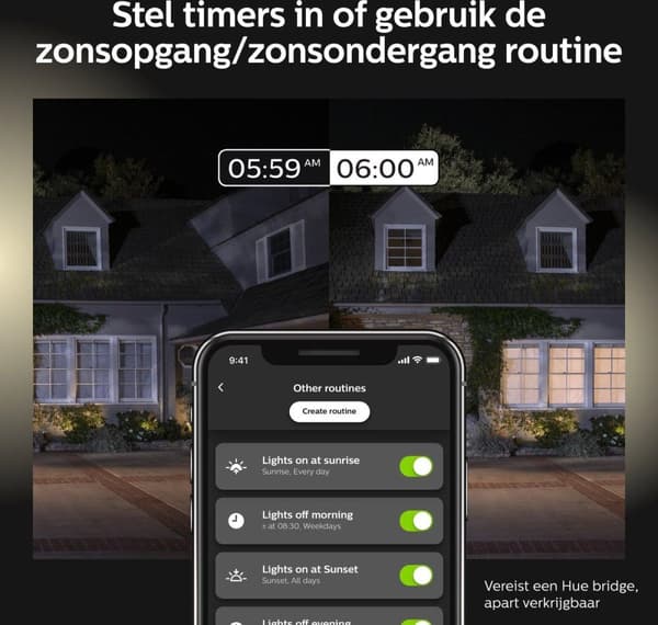Philips Hue White and Color Ambiance Econic path light black (1744230P7)