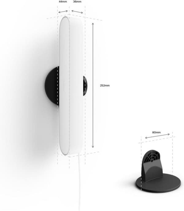Philips Hue White and Color Ambiance Play Lightbar, himmennettävä, jopa 16 miljoonaa väriä, ohjattavissa sovelluksella, yhteensopiva Amazon Alexan kan