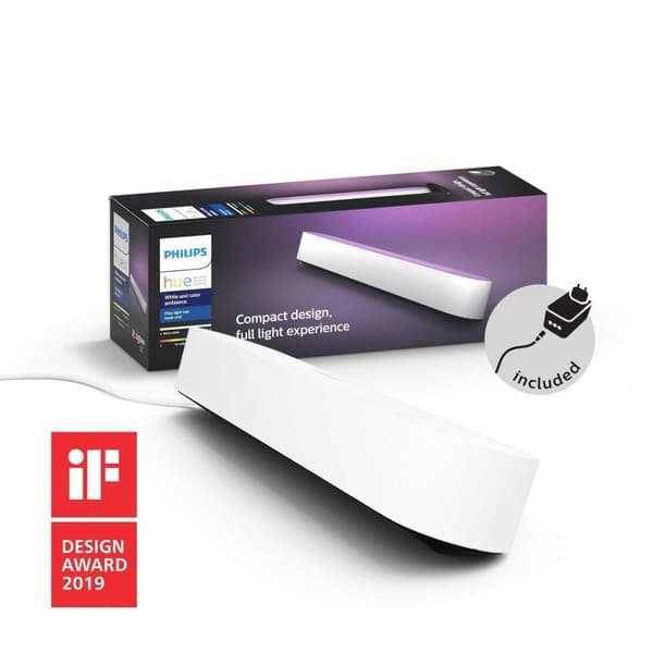Philips Hue White and Color Ambiance Play Lightbar, himmennettävä, jopa 16 miljoonaa väriä, ohjattavissa sovelluksella, yhteensopiva Amazon Alexan kan