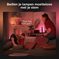 Pikkukuva 7 / 8: Philips Hue White and Color Ambiance Play Lightbar, himmennettävissä, jopa 16 miljoonaa väriä, ohjattavissa sovelluksen kautta, yhteensopiva Amazon Al