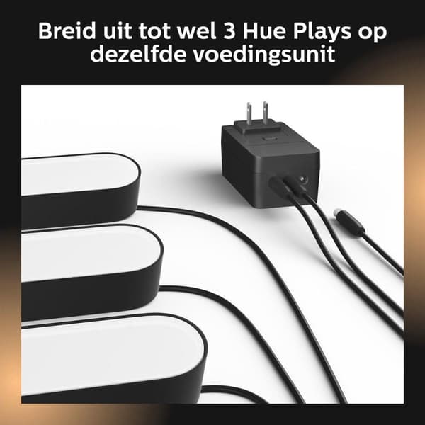 Philips Hue White and Color Ambiance Play Lightbar, himmennettävissä, jopa 16 miljoonaa väriä, ohjattavissa sovelluksen kautta, yhteensopiva Amazon Al