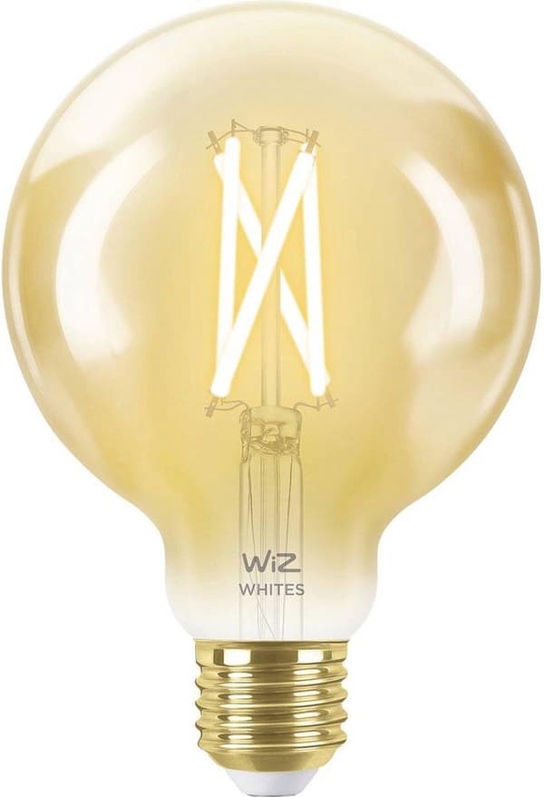 WiZ Globe Filament Slimme LED Verlichting - Warm tot Koelwit Light - E27 - 50W - 95 mm - Guld - WiFi