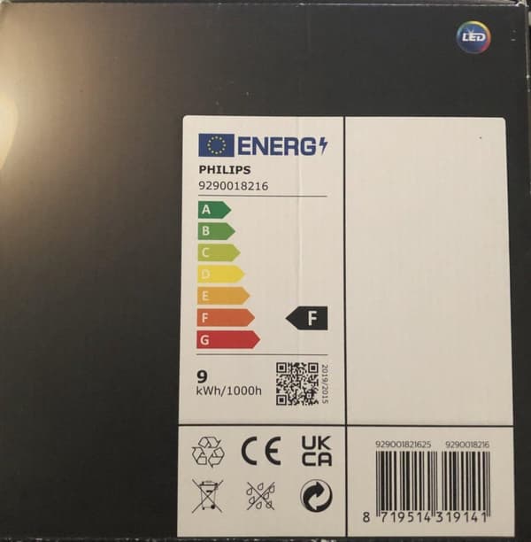 Philips Hue White Ambiance E27-pakke med 4 4x570lm 60W [Energiklasse F] (8719514328297)