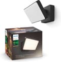Miniatyrbillede 2 af 8: Philips Hue Outdoor Welcome Floodlight Schijnwerper - zachtwit light - Sort - 15W - IP44