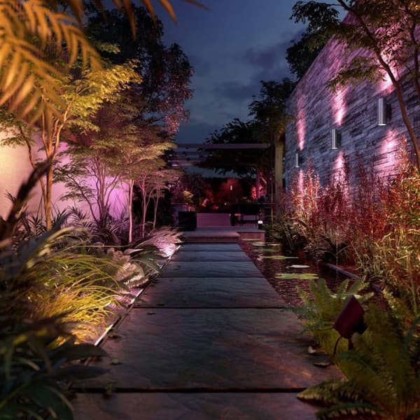 Philips Hue Appear vägglampa - vit och gefärgad ljus - roestfri stål