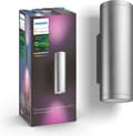 Miniatyrbild 1 av 8: Philips Hue Appear vägglampa - vit och gefärgad ljus - roestfri stål