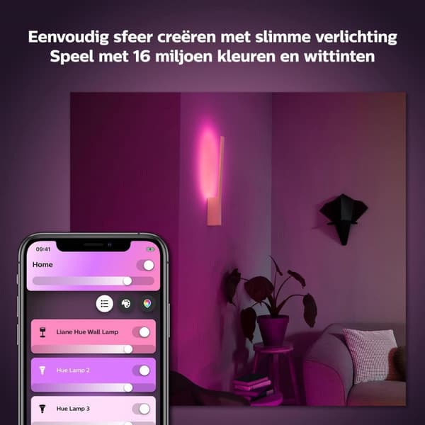 Philips Hue White & Color Ambiance Liane vägglampa vit 900lm (34344300)
