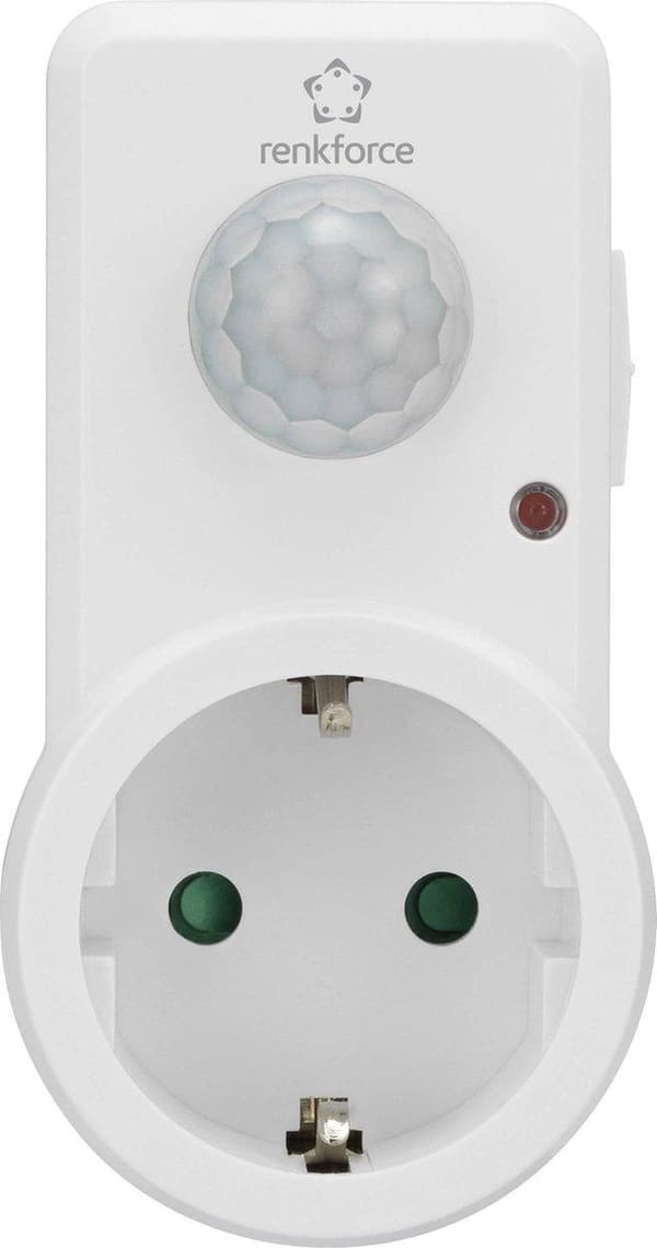 Renkforce 1588385 PIR bevægelsesdetektor Mellemstik 120 ° Hvid IP20