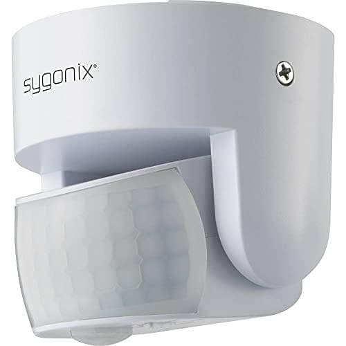 Sygonix SY-4755360 Loftsvæg Overflademonteret PIR Bevægelsessensor 180° Relæ Hvid IP65