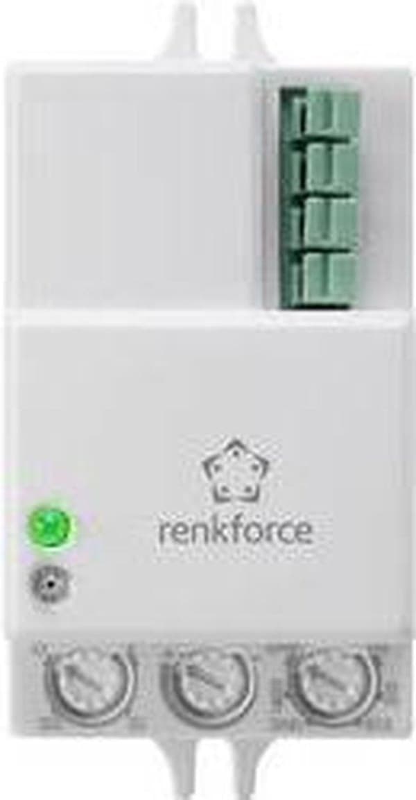 Renkforce 1530623 HF bevægelsesdetektor Loft, Væg 360° Relæ Hvid