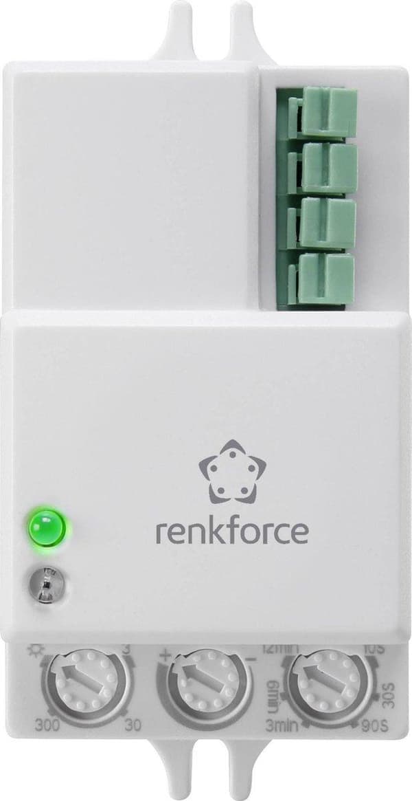 Renkforce 1530623 HF liiketunnistin katto, seinä 360° rele valkoinen