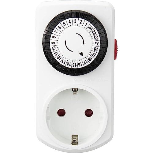 Sygonix SY-5042668 socket timer analogt dagligt program 3680 W IP20 kontinuerlig drift (SY-5042668)