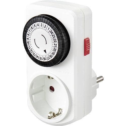 Sygonix SY-5042668 socket timer analogt dagligt program 3680 W IP20 kontinuerlig drift (SY-5042668)