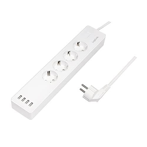 LogiLink Smart Home Wi-Fi Outlet Strip 4Port + USB (SH0104)