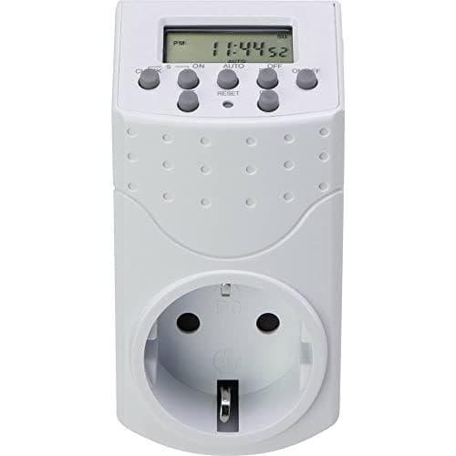 Sygonix SY-5045300 socket timer digitalt ugeprogram 1800 W IP20 nedtællingsfunktion (SY-5045300)