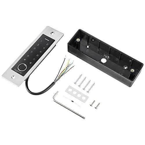 Sygonix SY-5231014 Fingeraftryk/RFID-adgangssystem planmonteret 12 V/DC, 18 V/DC IP55 med oplyst tastatur (SY-5231014)