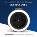 Miniatyrbild 3 av 6: REV radiobrytare set 2 + 1 COMFORT antracit (0085520503)