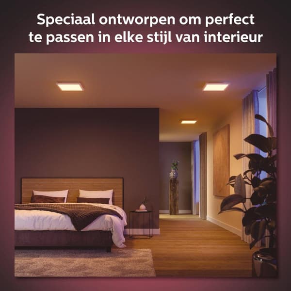 Philips Hue White and Color ambiance Hue Surimu Square panellys - Smart loftbelysning - Hvid - Bluetooth - LED - Ikke-udskiftelige pære(r) - Hvid (929