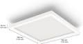 Miniatyrbillede 10 af 10: Philips Hue White and Color ambiance Hue Surimu Square panellys - Smart loftbelysning - Hvid - Bluetooth - LED - Ikke-udskiftelige pære(r) - Hvid (929
