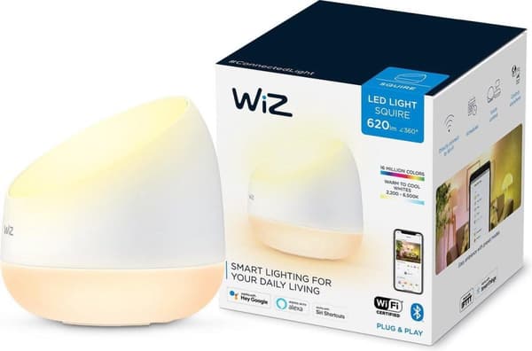 WiZ SQUIRE bærbar bordlampe, der kan indstilles hvid og farve hvid (929002690301)