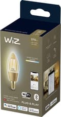 Miniatyrbild 8 av 11: WiZ LED-glödlampa ljus Amber C35 E14 - Smart glödlampa - Guld - Wi-Fi - E14 - Multi - 2000 K [Energiklass G] (929002419001)