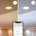 Miniatyrbild 9 av 11: WiZ LED-glödlampa ljus Amber C35 E14 - Smart glödlampa - Guld - Wi-Fi - E14 - Multi - 2000 K [Energiklass G] (929002419001)