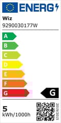 Miniatyrbild 2 av 11: WiZ LED-glödlampa ljus Amber C35 E14 - Smart glödlampa - Guld - Wi-Fi - E14 - Multi - 2000 K [Energiklass G] (929002419001)