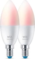 Miniatyrbillede 3 af 8: WiZ Candle LED-pære C37 E14 x2 - Smart pære - Hvid - Wi-Fi - LED - E14 - Multi [Energiklasse F] (871951455127500)
