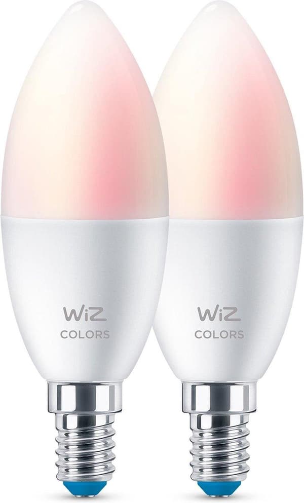 WiZ Candle LED-pære C37 E14 x2 - Smart pære - Hvid - Wi-Fi - LED - E14 - Multi [Energiklasse F] (871951455127500)
